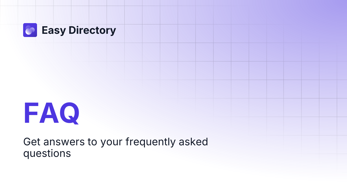 FAQ | Easy Directory
